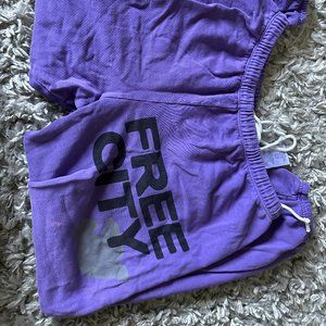 Purple Free City sweatpants